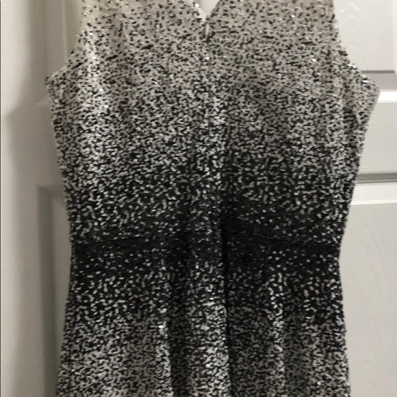 Dress the Population white and black sequin dress - Picture 3 of 3